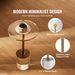Clear Acrylic End Table, Acrylic Side Table With A Solid Base, 11.9 X 11.9 Inch Round Tabletop, 21.4 Inch High, For Coffee, Drink, Food, Snack Used In Living Room, Bedroom, And Study_maomaolike.com