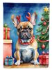 French Bulldog Christmas Reindeer House Flag Large Porch Sleeve Pole Decorative Outside Yard Banner Artwork Wall Hanging, Polyester, House Size, Multicolor_maomaolike.com