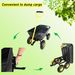 Folding Car Poly Garden Dump Truck With Steel Frame, 10 Inches. Pneumatic Tire, 300 Lb Capacity Body 55L Black_maomaolike.com