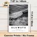 Uluwatu Ocean Wave Painting Poster, Monochrome Minimalist Crashing Sea Wave Scene Poster, Calming Coastal Decor Ideal For Living Room, Bedroom And_maomaolike.com