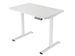 Electric Standing Desk Whole Piece Adjustable Height Desk Home Office Computer Workstation Sit Stand Up Desk (White Frame + White Top)_maomaolike.com