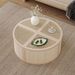 Round To Square Block Modular Coffee Table Light Natural Rattan With Storage 4 Piece_maomaolike.com