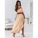 Women's Clothing new one-shoulder ruffle skirt suit casual irregular short-sleeved two-piece suit_maomaolike.com