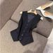 Women's Clothing suit T shirt! High fashionable wool silk V neck waist vest jacket suit for women_maomaolike.com