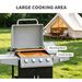 52" Barbecue Grill With Wheels 4+1 Burner Liquid Propane Gas Grill_maomaolike.com