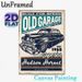 Vintage Hudson Hornet Old Garage Painting Poster, Retro Distressed-style Poster, Classic Black 1950s Car With Nostalgic Text, Brings Timeless_maomaolike.com
