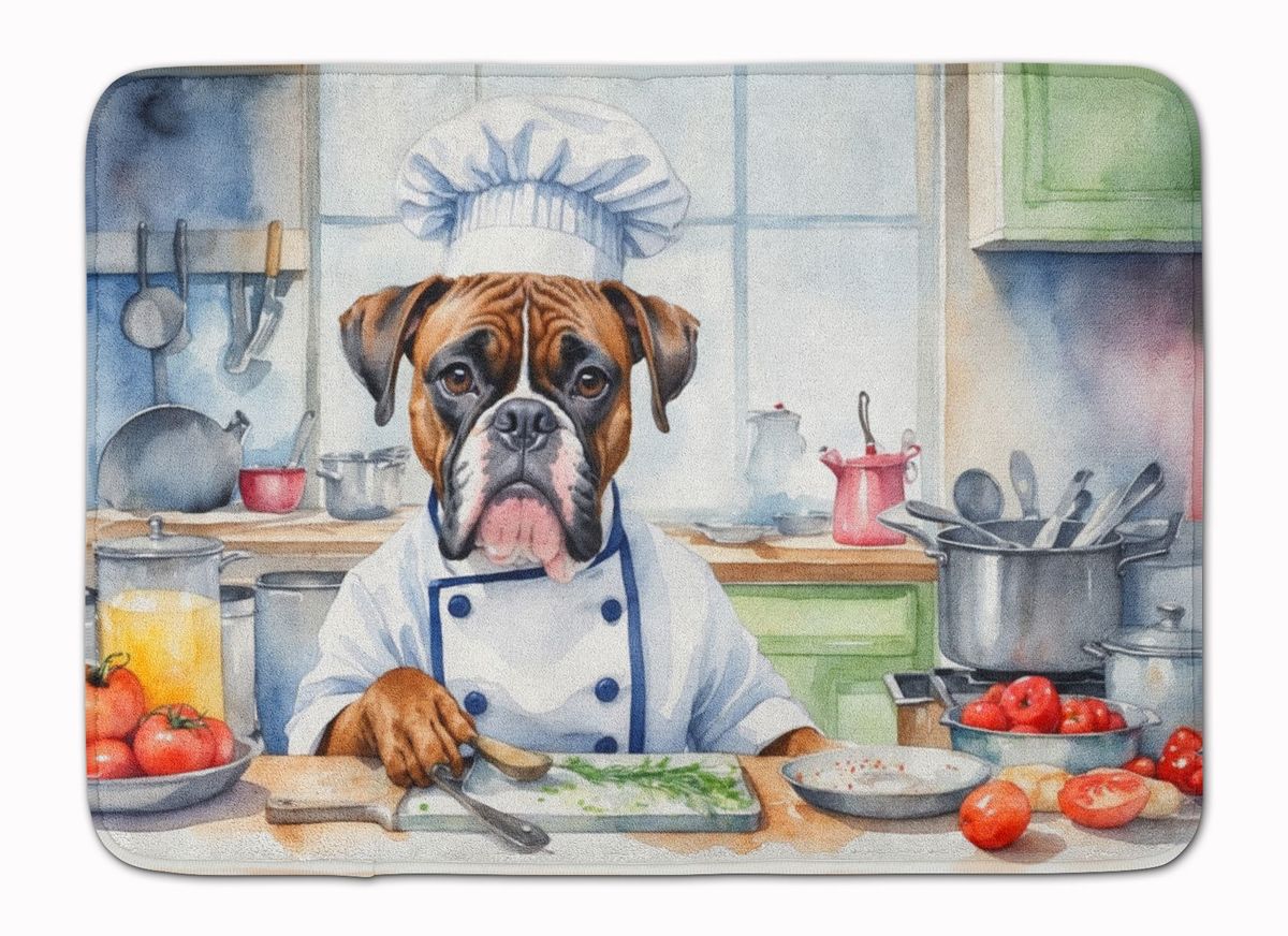 Boxer The Chef Memory Foam Kitchen Mat Machine Washable Anti-Fatigue Mat Cushion Comfort Bath Mat Or Kitchen Rug_maomaolike.com
