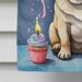 Pug Happy Birthday House Flag Large Porch Sleeve Pole Decorative Outside Yard Banner Artwork Wall Hanging, Polyester, House Size, Multicolor_maomaolike.com