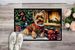 Yorkshire Terrier Cozy Christmas Doormat Front Door Mat Indoor Outdoor Rugs For Entryway, Non Slip Washable Low Pile, 24H X 36W_maomaolike.com