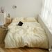Manufacturer Wholesale INS Japanese Style Cream Washed Pure Cotton Four-Piece Set Simple Solid Color All-Cotton Plain 4-Piece Bedd_maomaolike.com
