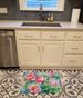 Peonies In Watercolor Memory Foam Kitchen Mat Machine Washable Anti-Fatigue Mat Cushion Comfort Bath Mat Or Kitchen Rug_maomaolike.com