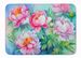 Peonies In Watercolor Memory Foam Kitchen Mat Machine Washable Anti-Fatigue Mat Cushion Comfort Bath Mat Or Kitchen Rug_maomaolike.com
