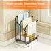 Sink Caddy Sponge Holder, Stainless Steel Kitchen Sink Organizer For Dish Rag Soap Brush,Dishcloth Holder With Drain Pan_maomaolike.com
