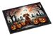 Dachshund Spooky Halloween Doormat Front Door Mat Indoor Outdoor Rugs For Entryway, Non Slip Washable Low Pile, 24H X 36W_maomaolike.com