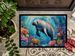Manatee And Coral Reefs Doormat Front Door Mat Indoor Outdoor Rugs For Entryway, Non Slip Washable Low Pile, 24H X 36W_maomaolike.com