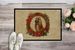 Afghan Hound Christmas Flowers Doormat Front Door Mat Indoor Outdoor Rugs For Entryway, Non Slip Washable Low Pile, 24H X 36W_maomaolike.com