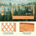 Raised Garden Bed Planter Box With Lattice Trellis Drainage Holes Forporch, Garden, Patio, Deck_maomaolike.com