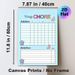 Weekly Chore Chart Painting Poster, Colorful Cartoon-style Chore Planner Poster, Functional Tracker To Organize Daily & Weekly Household Tasks For_maomaolike.com