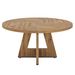 Round Dining Table For 4, 47" Wooden Kitchen Table Farmhouse Dinner Table_maomaolike.com