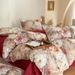 2026 New Pastoral Floral Fresh Live Thickened Plant Cashmere High Weight Brushed Four-Piece Set_maomaolike.com