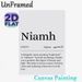 Niamh Name Meaning Painting Poster, Minimalist Typographic Text Poster, Informative Irish Lore Content Ideal For Home Wall Decor, Bedroom, Living Room_maomaolike.com