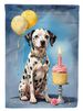 Dalmatian Happy Birthday House Flag Large Porch Sleeve Pole Decorative Outside Yard Banner Artwork Wall Hanging, Polyester, House Size, Multicolor_maomaolike.com