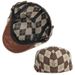 Hot Sale Spring Fall Men's Beret Retro Plaid Herringbone Forward Flat Peaked Cap Women Dailywear Sunshade Cabbie Driving Hat_maomaolike.com