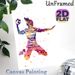 Soccer Player Painting Poster, Vibrant Watercolor-style Colorful Celebrating Soccer Athlete Poster, Dynamic Sports-themed Decor Ideal For Home Gym_maomaolike.com