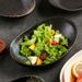 Japanese Style Oval Deep Plate Yuanbao Plate Commercial Household Black White Ceramic Cold Noodle Bowl Hotel Restaurant Special Plate_maomaolike.com