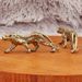 Creative Retro Style Brass Leopard Figurine Office Desk Decoration Antique Copper Collectible Playable Craft_maomaolike.com
