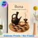 Ethiopian Buna Coffee Ceremony Painting Poster, Warm-toned Traditional Cultural Art Poster, Authentic Coffee Ritual Depiction Ideal For Coffee Shop_maomaolike.com