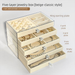 Luxury Jewelry Storage Box Desktop Ring Necklace Earring Organizer Accessories_maomaolike.com