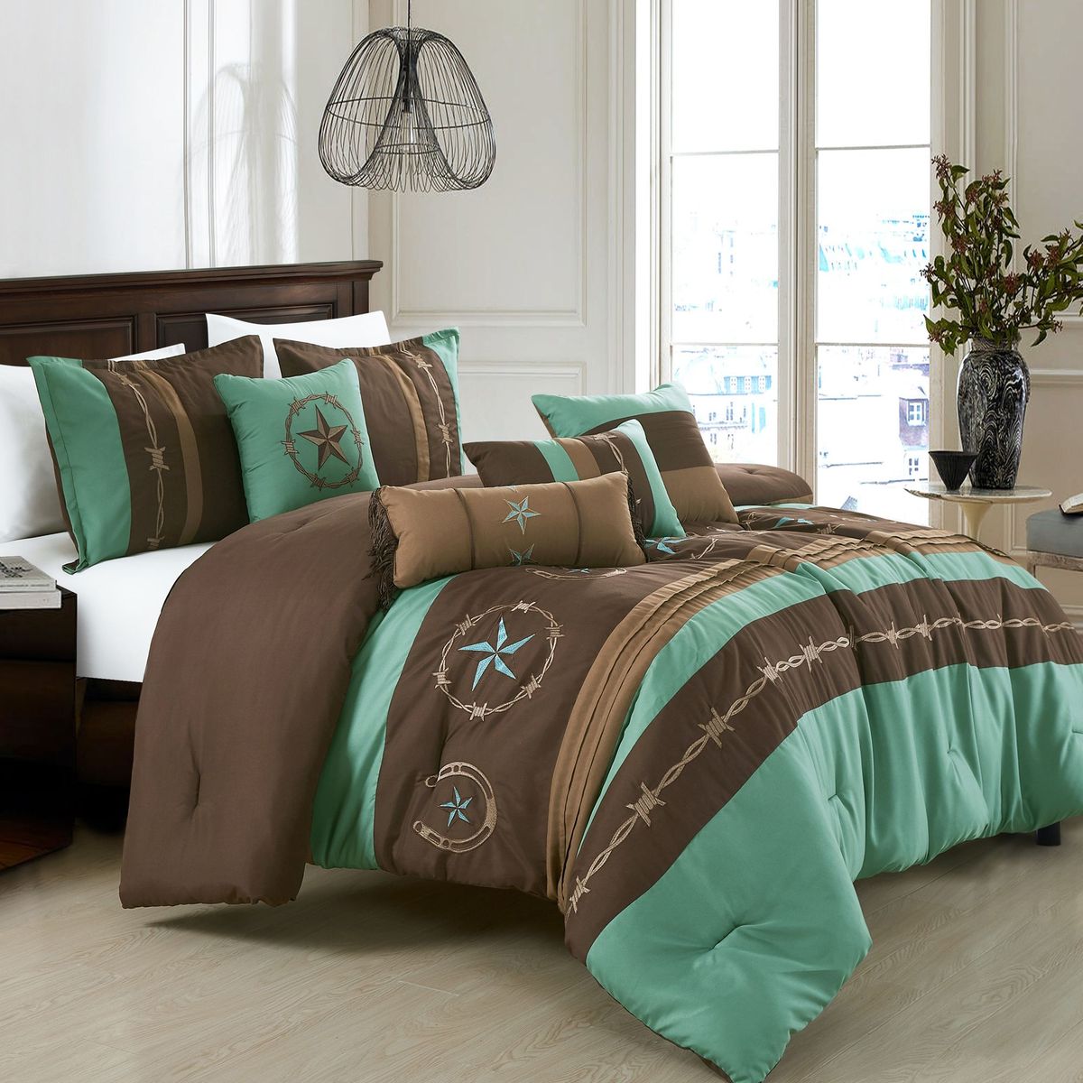 Eshcol 7 Pieces Comforter Set_maomaolike.com