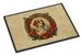English Foxhound Christmas Flowers Doormat Front Door Mat Indoor Outdoor Rugs For Entryway, Non Slip Washable Low Pile, 24H X 36W_maomaolike.com