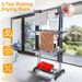 Clothes Drying Rack Rolling Collapsible Laundry Dryer Hanger Stand Rail Shelve Wardrobe Clothing Drying Racks W/ Dual Side Wings_maomaolike.com