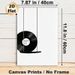 Vinyl Record Themed Painting Poster, Minimalist Black & White Graphic Poster, Stylish Music-inspired Decor With "Enjoy Life" Quote, Ideal For Living_maomaolike.com