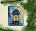 Black Poodle My Angel Porcelain Ornament Christmas Tree Hanging Decorations For Home Christmas Holiday, Rectangle, Gift, Multicolor_maomaolike.com