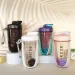 600ML Shaker Bottle With Whisk Ball BPA Free Plastic Protein Shakes Leakproof For Powder Workout Gym Sport_maomaolike.com