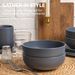 12-Piece Stoneware Dinnerware Sets With Mugs | Microwave & Dishwasher Safe | Non-Toxic Dinner Plates Bowls Set | Stackable Matte Glaze Kitchenware For 3_maomaolike.com
