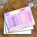 School Timetable Painting Poster, Dreamy Pastel Pink-purple Starry Style Poster, Practical Layout To Organize Class Schedules, Suitable For Study Room_maomaolike.com