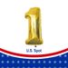 110cm Large Foil Helium Number Balloon Birthday Wedding Party 0-9 (Gold, 1)_maomaolike.com
