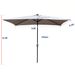 10 X 6.5Ft Rectangular Patio Solar LED Lighted Outdoor Market Umbrellas With Crank And Push Button Tilt For Garden Shade Swimming Pool_maomaolike.com