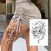 Zhengxiang Cross-Border New Waterproof Long-Lasting Flower Butterfly Half Arm Tattoo Stickers Wholesale_maomaolike.com