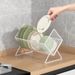 Minimalist Style Kitchen Storage Floor-standing Dish Household Water-draining Bowl Plate Draining Rack_maomaolike.com