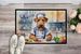 Airedale Terrier The Chef Doormat Front Door Mat Indoor Outdoor Rugs For Entryway, Non Slip Washable Low Pile, 24H X 36W_maomaolike.com