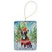 Boston Terrier Christmas Porcelain Ornament Christmas Tree Hanging Decorations For Home Christmas Holiday, Rectangle, Gift, Multicolor_maomaolike.com