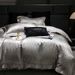 1 Light Luxury Style Jacquard Four-Piece Set High-End 100S Long-Staple Cotton Wide Edge Duvet Cover Sheet For Bed Use_maomaolike.com