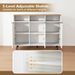 Sideboard Buffet Cabinet Kitchen Storage Cabinet With 5-Position Adjustable Shelves_maomaolike.com