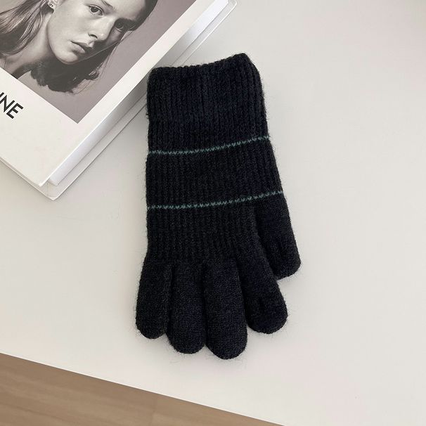 Sports Gloves Skiing Cycling Motorcycle Hiking Touch Screen Gloves Knit Warm Gloves Men's And Women's Wool Thickened For Cold Protection_maomaolike.com