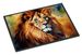 Lion Doormat Front Door Mat Indoor Outdoor Rugs For Entryway, Non Slip Washable Low Pile, 24H X 36W_maomaolike.com